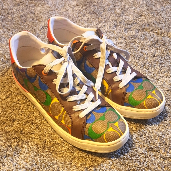 Coach Shoes - Coach Sneakers Rainbow Signature